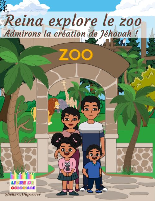 Reina explore le zoo - Livre de coloriage